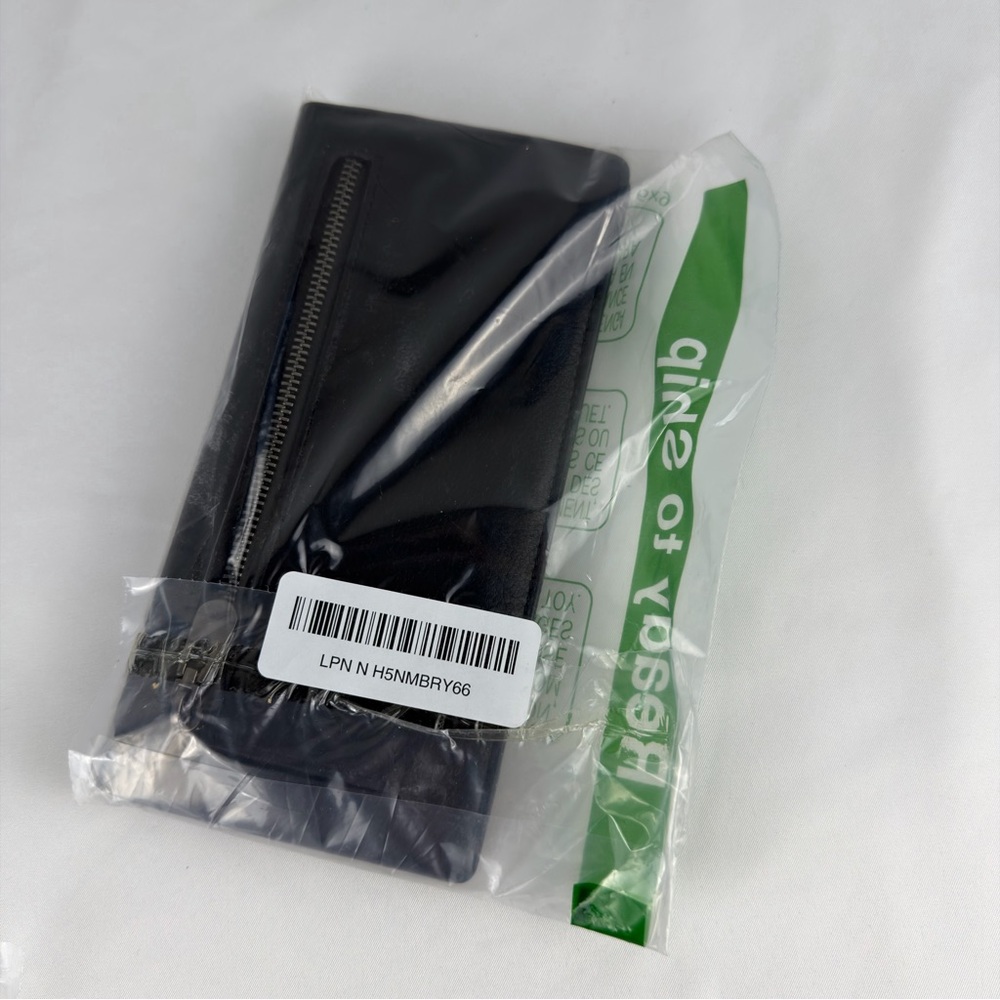 NWOT Bveyzi Ultra Slim Thin Leather RFID Blocking Credit Card Holder Bifold Blak - Picture 11 of 11